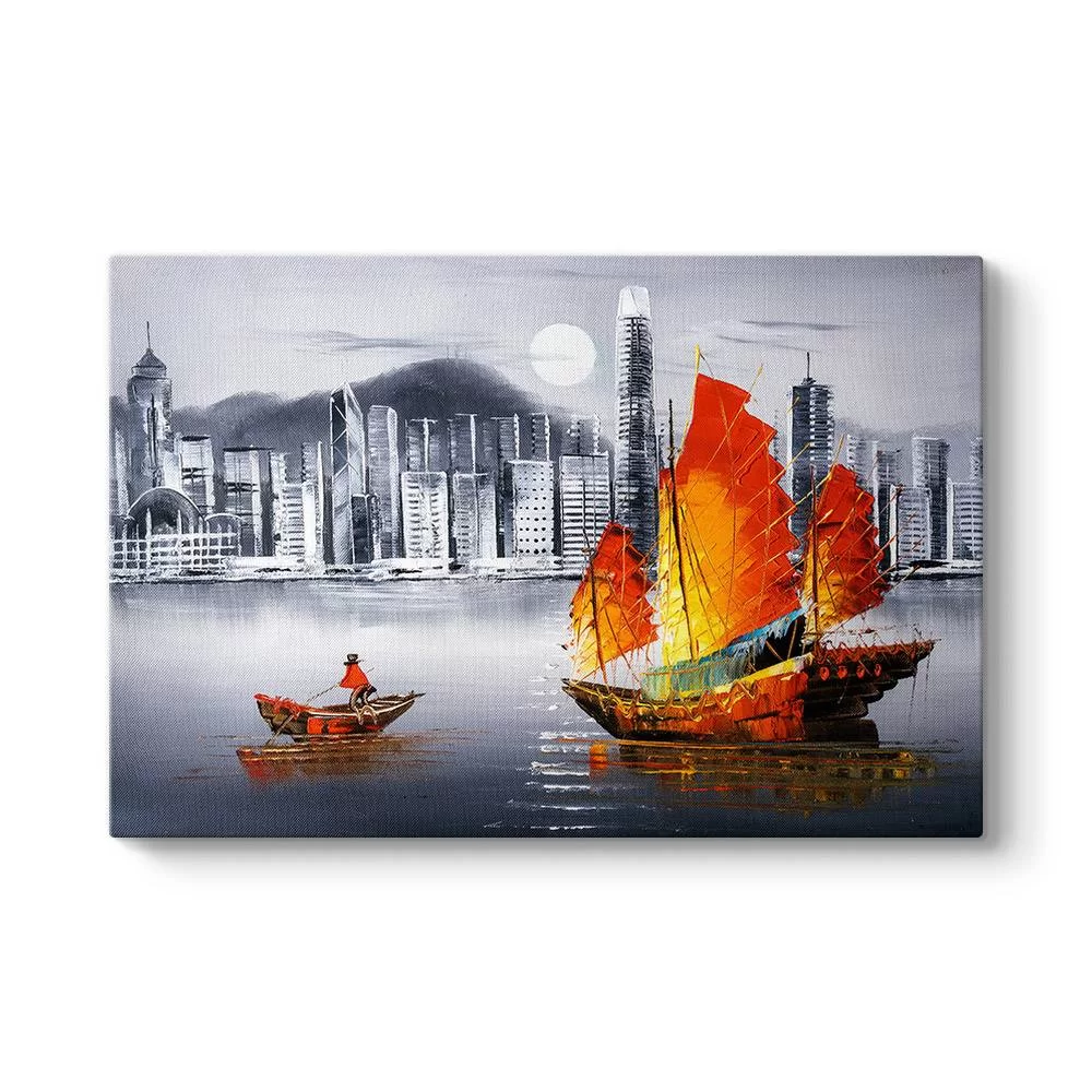 Hong Kong Gemi Kanvas Tablo - Model 1